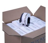 BETCKEY - 20 DK-22210 Rouleau de Papier Continu Compatible avec Brother, 29mm x 30.48m, 20 Étiquettes pour Imprimantes d'Étiquettes QL Brother
