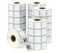 BETCKEY - 20 Rouleaux Étiquettes Compatible avec DYMO S0929120, 25mm x 25mm, 15000 Petites Étiquettes Polyvalentes Pour DYMO LabelWriter 450, 4XL, NON Pour 550 ou 5XL