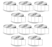 BETCKEY - 38mm x 25mm(1,5 in x 1 in) Perforées Étiquettes Thermiques Polyvalentes et Adresse Compatible avec les imprimantes Zebra et autres [10 Rouleaux/13000 Étiquettes]