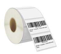 BETCKEY - 57mm x 32mm(2,25 in x 1,25 in) Perforées Étiquettes Thermiques pour Code-Barres et Usage Multiple Compatible avec les imprimantes Zebra et autres [1 Rouleau/1000 Étiquettes]