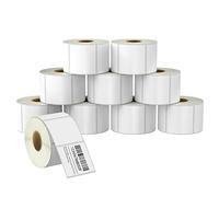 BETCKEY - 57mm x 51mm(2,25 in x 2 in) Perforées Étiquettes Thermiques pour Code-Barres et Adresse Compatible avec les imprimantes Zebra et autres [10 Rouleaux/7000 Étiquettes]