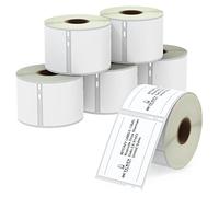 BETCKEY - 6 Grands Rouleaux 99015 Étiquettes Compatible avec DYMO S0722440, 54mm x 70mm, 2400 Étiquettes Polyvalentes Pour DYMO LabelWriter 450, 4XL, NON Pour 550 ou 5XL
