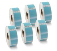BETCKEY - 6 Rouleaux 11352 Étiquette couleur Compatible avec DYMO S0722520, 25mm x 54mm, 3000 Étiquettes Adresse de Retour(Bleu) Pour DYMO LabelWriter 450, 4XL, NON Pour 550 ou 5XL