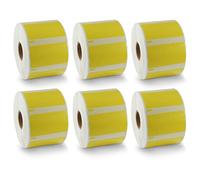 BETCKEY - 6 Rouleaux 11354 Étiquette couleur Compatible avec DYMO S0722540, 57mm x 32mm, 6000 Étiquettes Pour Dossier Suspendu(Jaune) Pour DYMO LabelWriter 450, 4XL, NON Pour 550 ou 5XL