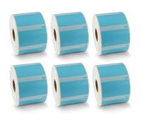 BETCKEY - 6 Rouleaux 11354 Étiquette couleur Compatible avec DYMO S0722540, 57mm x 32mm, 6000 Étiquettes Pour Dossier Suspendu(Bleu) Pour DYMO LabelWriter 450, 4XL, NON Pour 550 ou 5XL