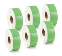 BETCKEY - 6 Rouleaux 99010 Étiquette couleur Compatible avec DYMO S0722370, 28mm x 89mm, 2100 Étiquettes d'Adresse(Vert) Pour DYMO LabelWriter 450, 4XL, NON Pour 550 ou 5XL