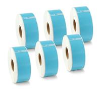 BETCKEY - 6 Rouleaux 99010 Étiquette couleur Compatible avec DYMO S0722370, 28mm x 89mm, 2100 Étiquettes d'Adresse(Bleu) Pour DYMO LabelWriter 450, 4XL, NON Pour 550 ou 5XL