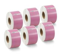 BETCKEY - 6 Rouleaux 99012 Étiquette couleur Compatible avec DYMO S0722400, 36mm x 89mm, 1560 Étiquettes dAdresse(Rose) Pour DYMO LabelWriter 450, 4XL, NON Pour 550 ou 5XL