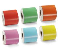 BETCKEY - 6 Rouleaux 99019 Étiquette couleur Compatible avec DYMO S0722480, 59mm x 190mm, 900 Grandes Étiquettes Pour Classeurs À Levier Pour DYMO LabelWriter 450, 4XL, NON Pour 550 ou 5XL