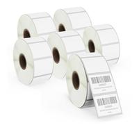 BETCKEY - 6 Rouleaux d'Étiquettes Film Amovibles,32mm x 25mm, 8280 Autocollants à Décollage Facile Sans Résidu pour Imprimantes Thermiques