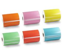 BETCKEY - 6 Rouleaux Étiquette couleur Compatible avec DYMO S0904980, 104mm x 159mm, 1320 Étiquettes de Transport(Lot de 6 Couleurs) Pour DYMO LabelWriter 450, 4XL, NON Pour 550 ou 5XL