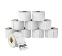 BETCKEY - 76mm x 51mm(3 in x 2 in) Perforées Étiquettes Thermiques pour Usage Multiple et Expédition Compatible avec les imprimantes Zebra et autres [10 Rouleaux/7500 Étiquettes]