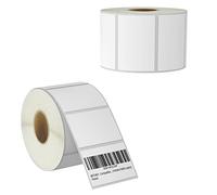 BETCKEY - 76mm x 51mm(3 in x 2 in) Perforées Étiquettes Thermiques pour Usage Multiple et Expédition Compatible avec les imprimantes Zebra et autres [2 Rouleaux/1500 Étiquettes]