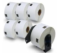 BETCKEY - Étiquettes blanches de rechange compatibles avec Brother DK-1220 (3,8 x 4,6 cm), à utiliser avec Brother