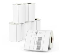 BETCKEY - Expédition de 102 mm x 102 mm et grande étiquette carrée amovible - Durable et imperméable - Compatible avec imprimante d'étiquettes Zebra & Rollo [6 rouleaux, 2100 étiquettes]