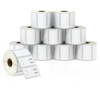 BETCKEY - Lot de 10 rouleaux d'étiquettes de rechange DYMO 30299 (9,5 x 1,9 cm) pour bijoux/prix - Compatible avec DYMO Labelwriter 450, 4XL, 400, 330 et plus encore