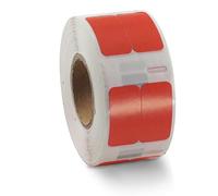 BETCKEY Lot de 2 rouleaux de 1000 étiquettes colorées compatibles avec Dymo 3033 (1,27 x 2,54 cm) et imprimantes de bureau Dymo LabelWriter Thermal 450, 4XL et Zebra Rouge