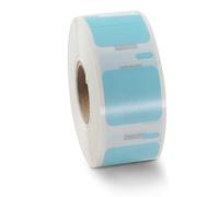 BETCKEY Lot de 2 rouleaux de 750 étiquettes colorées pour imprimantes Dymo LabelWriter 450, 4XL et Zebra Bleu clair 2,5 x 2,5 cm