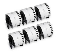 BETCKEY - Lot de 6 rouleaux d'étiquettes de rechange amovibles pour Brother DK-2205 (7,5 cm x 30,5 m), étiquettes continues imperméables durables, à utiliser avec les imprimantes Brother QL