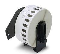 BETCKEY - Rouleau d'Étiquettes Amovibles Compatible avec Brother DK 22214, 12mm x 30,48mmm, Rouleau de Papier Continu Blanc - 1 Rouleau