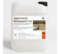BETDÉSACTIV’ 2-4 - Désactivant béton lavé professionnel 20L | Jusqu’à 100 m² de surface traitée | Résultat esthétique & anti-dérapant | Marque française OptiPrixMat