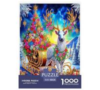 Bête à Cornes Puzzle 1000 Pièces Cadeau Unique Jeu ÉduChatif Défi Jouet À De Qualité Supérieure Peinture Art pour Adultes Et Enfants À Partir De 14 Ans 38x26cm/1000pcs