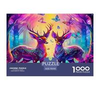 Bête à Cornes Puzzle 1000 Pièces Cadeau Unique Jeu ÉduChatif Défi Jouet À De Qualité Supérieure Peinture Art pour Adultes Et Enfants 70x50cm/1000pcs