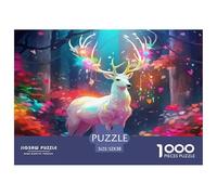 Bête à Cornes Puzzle 1000 Pièces Educa Jouet en Bois Cadeau Unique De l'art De La Décoration Jeu ÉduChatif Challenge Toy pour Adultes Et Enfants À Partir De 12 Ans 52x38cm/1000pcs