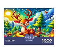 Bête à Cornes Puzzle 1000 Pièces Educa Jouet en Bois Divertissement Créatif De l'art De La Décoration Jeu ÉduChatif Challenge Toy pour Adultes Et Enfants À Partir De 12 Ans 52x38cm/1000pcs
