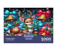 Bête à Cornes Puzzles 1000 Pieces Cadeau Unique Jeu ÉduChatif Challenge Toy À De Qualité Supérieure Peinture Art pour Adultes Et Enfants 70x50cm/1000pcs
