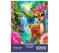 Bête à Cornes Puzzles 1000 Pièces Cadeau Unique Jeu ÉduChatif Défi Jouet À De Qualité Supérieure Peinture Art pour Adultes Et Enfants À Partir De 14 Ans 38x26cm/1000pcs