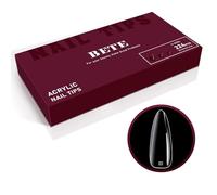 BETE Capsules Ongles Stiletto Longues, 224 Pièces 16 Tailles, Faux Ongles Acrylique Transparent Couvrants, Pré-formées, Solides et Épaisses, Tenue Longue pour DIY à la Maison et en Salon