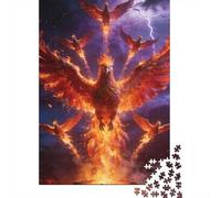 Bête Mythique Puzzle 1000 Pièces phénix Puzzle en Carton Qualité Premium Puzzle Adulte Difficile Décoration Salon Cadeau 38x26cm/1000pcs