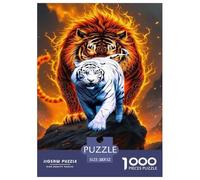 Bête Puzzle 1000 Pieces Cadeau Unique Animaux Jeu Éduchatif Challenge Toy À De Qualité Supérieure Peinture Art pour Adultes Et Enfants À Partir De 14 Ans 52x38cm/1000pcs