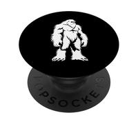 Bête Yeti Abominable Homme des neiges Humour Simple Yeti PopSockets PopGrip Adhésif