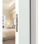 betensh Poignée de Porte de Poche en Nickel Brossé Poignée de porte coulissante totalement invisible Avec Interrupteur de Rebond Automatique,Argent