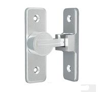 Betensh Verrou Serrure de Fermeture Porte Interieure Coulissante Boulon de Verrouillage de Boucle en Alliage de Zinc Loquet de Serrure de Porte à 90 Degrés,Argent Sable