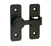 Betensh Verrou Serrure de Fermeture Porte Interieure Coulissante Boulon de Verrouillage de Boucle en Alliage de Zinc Loquet de Serrure de Porte à 180 Degrés,Noir