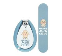 BETER Mini Cure Cuidado Uñas Bebés bleu Lote 2 Pz pour adultes, avec format pratique, solution polyvalente