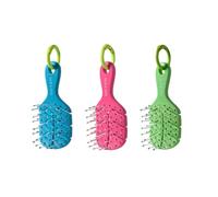Beter - Pack 3 Charm Brosse Natural Fiber, Édition Spéciale Genius Tribe, format porte-clés XSS avec anneau pour l’accrocher à un sac, un sac à dos ou un pantalon, fabriqué avec des matériaux naturels