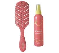 Beter - Pack Brosse Natural Fiber Démêlant et Anti-Tirages+Spray Démêlant Sans Rinçage 200 ml, Arôme Pêche, Démêle, Hydrate, Nourrit et Répare