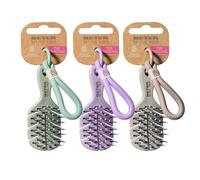 Beter Lot de 3 breloques en fibre naturelle au format XSS, avec chaîne pour l'accrocher à un sac, un sac à dos ou un pantalon, fabriqué avec des matériaux naturels, écologique, exclusif, 3 couleurs