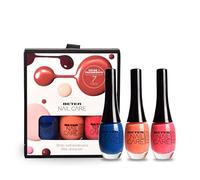 Beter - Pack de 3 Vernis à Ongles Nail Care, Vernis à Ongles Effet Gel, Longue Tenue et Brillance, Set de Vernis, Couleurs Vibrantes, Parfaits pour l'Été, Séchage Rapide, Végane, Idéal pour Cadeau
