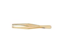 BETER PHARMACY Pince à épiler professionnelle mors droits Dorée - 7,2 cm