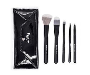 Beter - Set de 5 pinceaux de maquillage pour visage et yeux, Fond de teint, Poudres, Blush, Anticernes, Fards à paupières, Étui avec pinceaux de maquillage