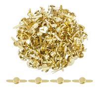 BETESSIN 200pcs Attaches Parisiennes Or Mini Brads Rond Pointe Clous en Métal Rivets Cloutés Travaux Manuels et Scrapbooking Décoration DIY Loisirs Créatifs