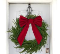 BETESSIN 6Pcs Nœuds de Ruban de Noël 26x34cm Nœuds Papillon Arcs de Noël Décoration Sapin de Noël Guirlande Porte Escalier