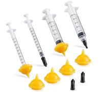 betevie Lot de 6 mini seringues à tétons pour animaux domestiques et animaux sauvages, idéal pour les tétons de chiots, chatons, écureuils et autres animaux de compagnie