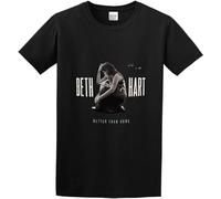 Beth Hart World Tour Concerts Mens T Shirt Logo Printed Tee Shirt Crew Neck T-Shirt for Mens Short Sleeve Tee Size M