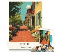 Bethel Connecticut Puzzle 1000 pièces | 38x52cm Jeu pratique pour améliorer l'amour au sein des couples idéal comme cadeau
